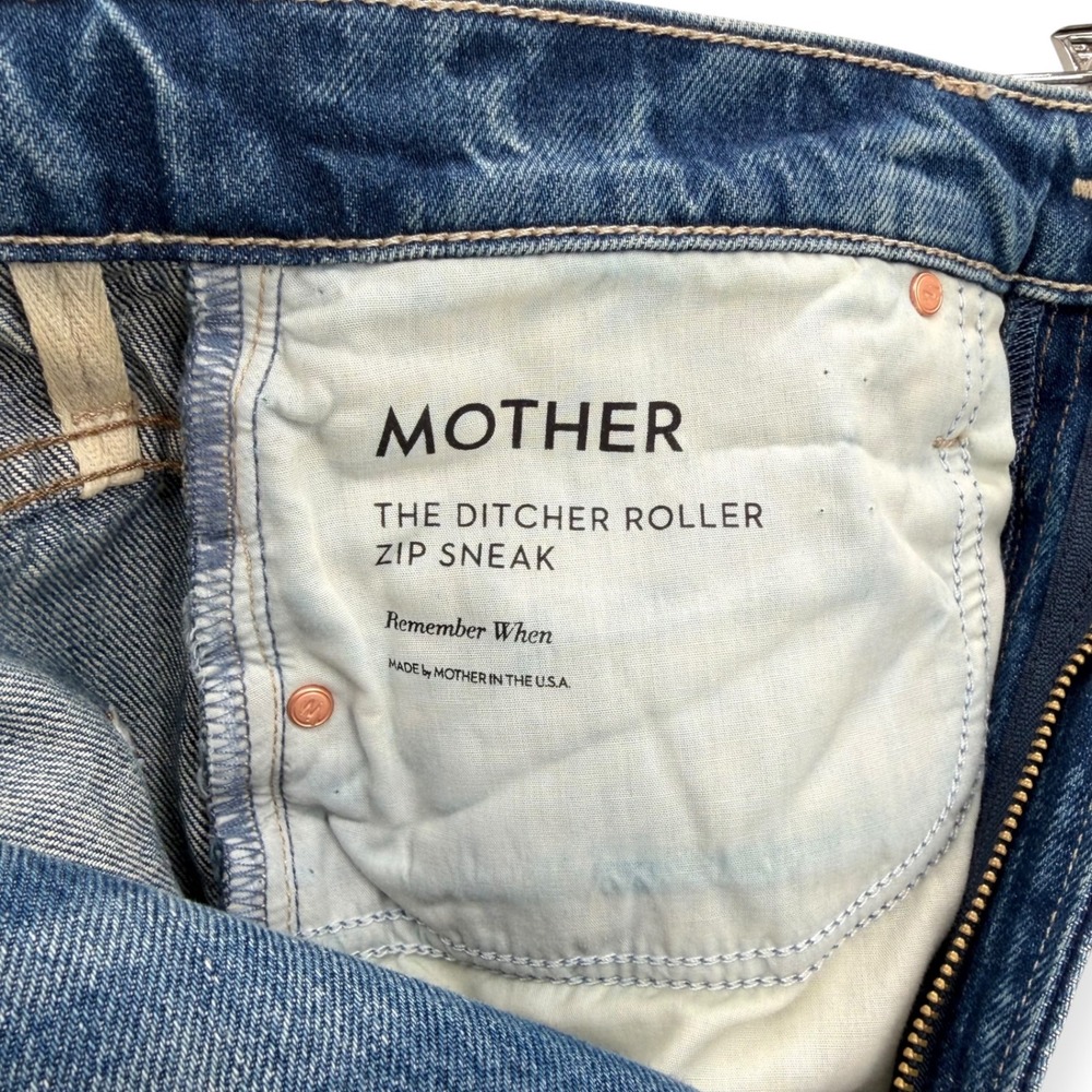 NWT MOTHER The Ditcher Roller High-Rise Wide-Leg Jeans $288 - Size 27 - Picture 10 of 15